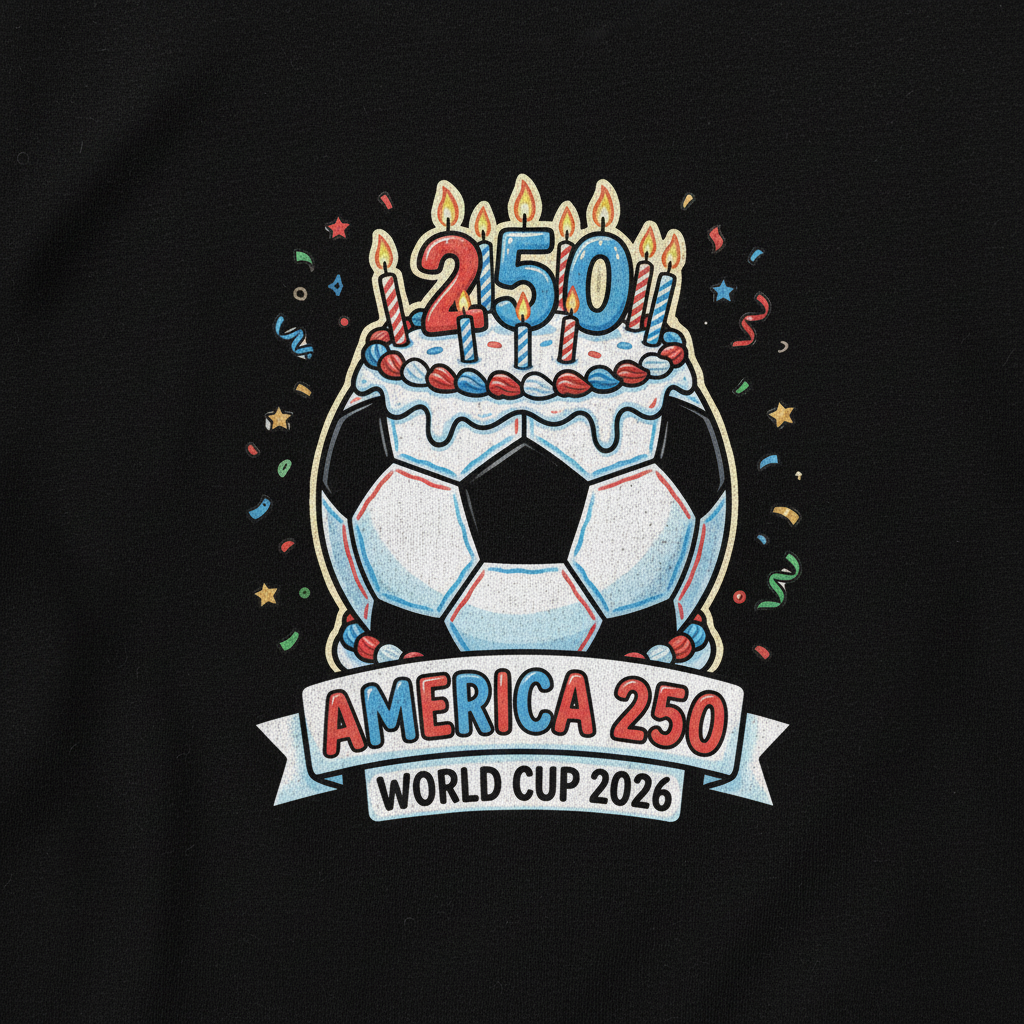 America 250 Birthday Celebration Soccer Tee – World Cup 2026