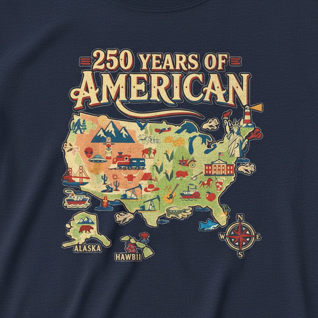 America 250: The Great Journey T-Shirt