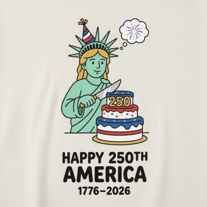 Happy 250th America — Birthday Celebration T-Shirt
