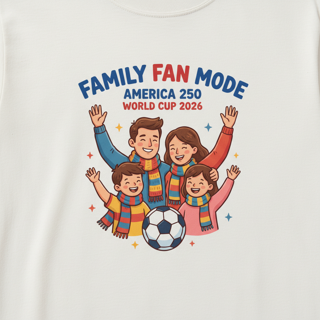 Family Fan Mode — America 250 Heritage Tee