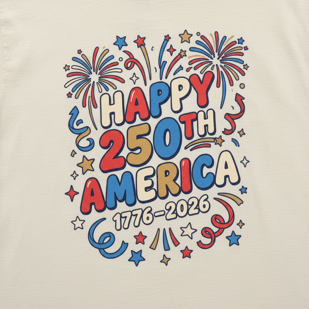 Happy 250th America — Independence Celebration 1776–2026 T-Shirt