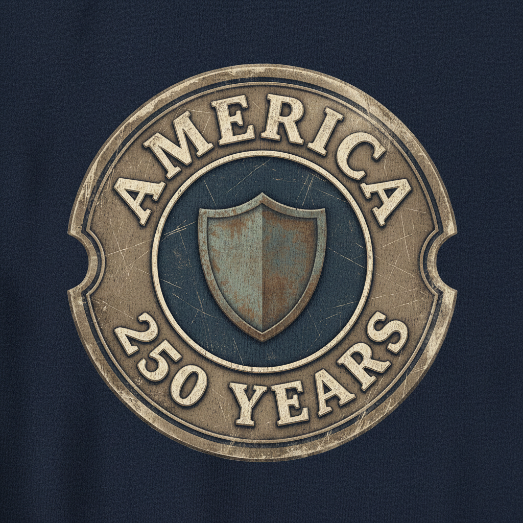 The Shield of 250 Years — America Heritage Tee