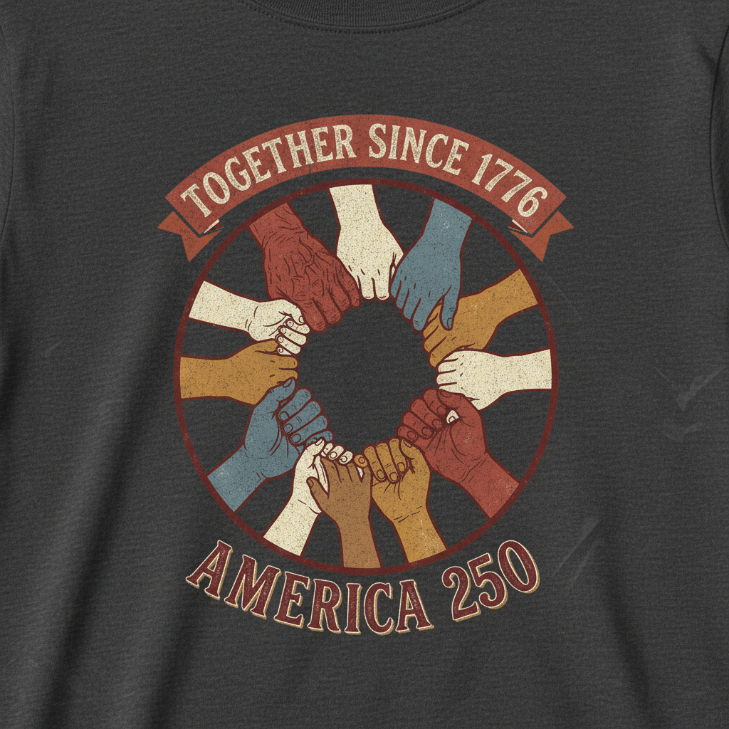 Together Since 1776 – America 250 Celebrating Unity Across Generations T-Shirt