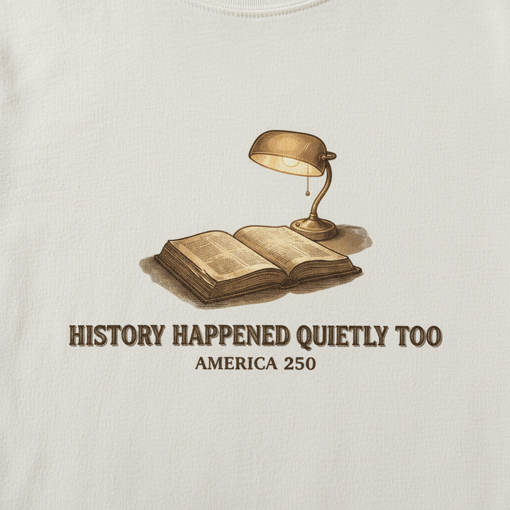 History Happened Quietly Too — America 250 Tee