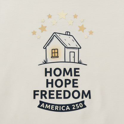 Home, Hope, Freedom — America 250 Tee
