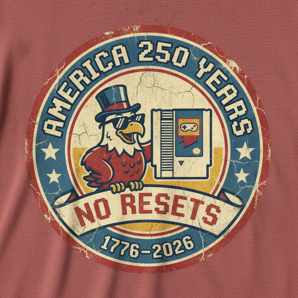 America 250 Years No Resets – One Nation, One Timeline, No Second Chances Since 1776 T-Shirt