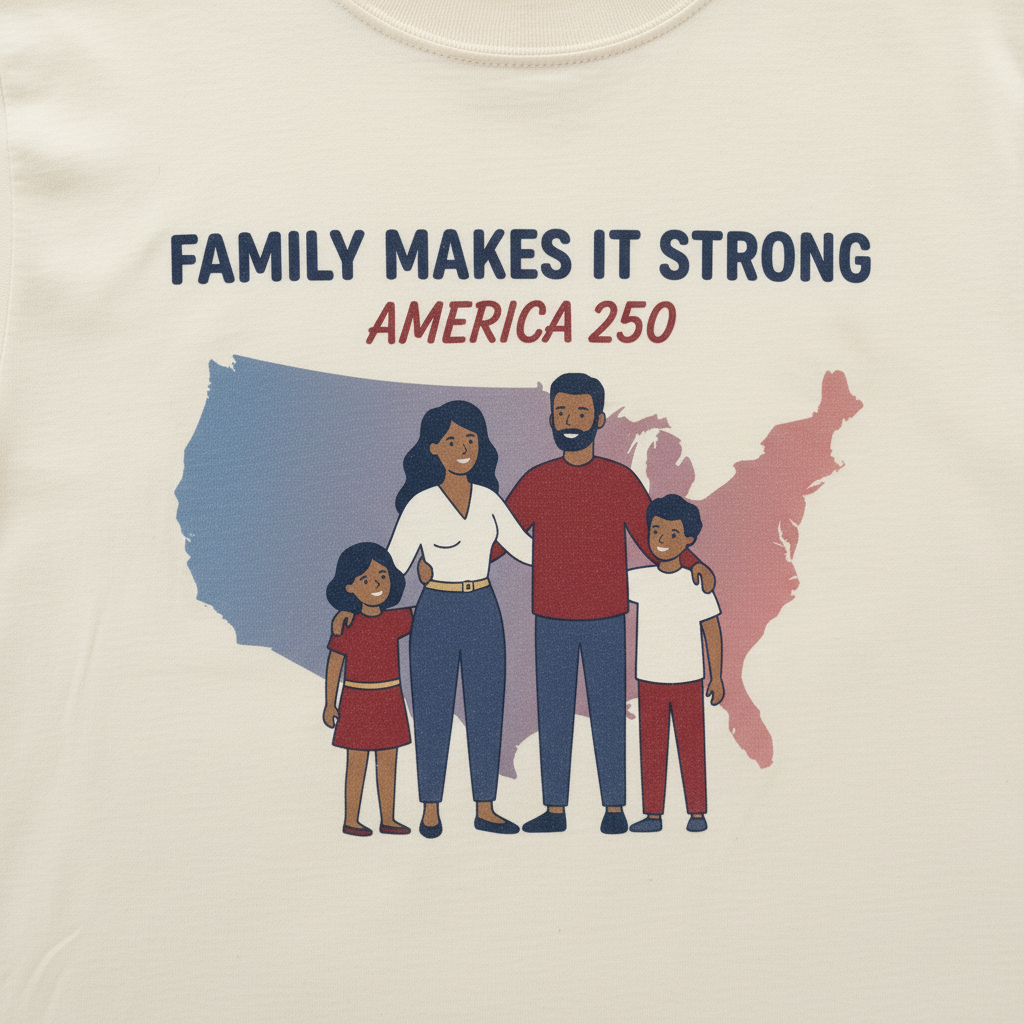 Family Makes It Strong — America 250 Tee