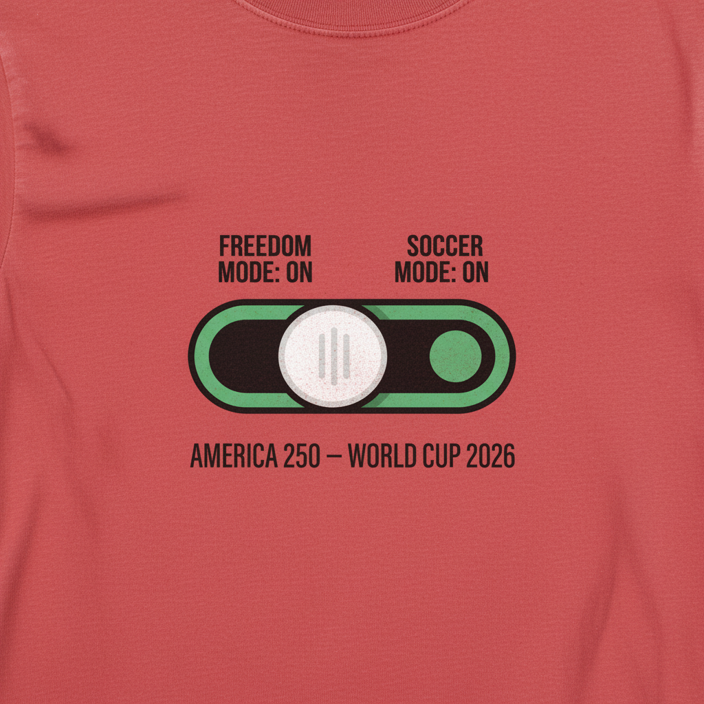 America 250 — Freedom & Soccer Mode Activated | World Cup 2026 T-Shirt
