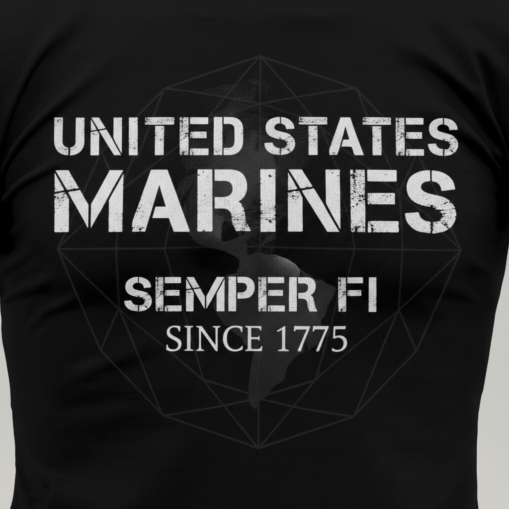 USMC "Honor, Courage, Commitment" Defined Veteran Tee