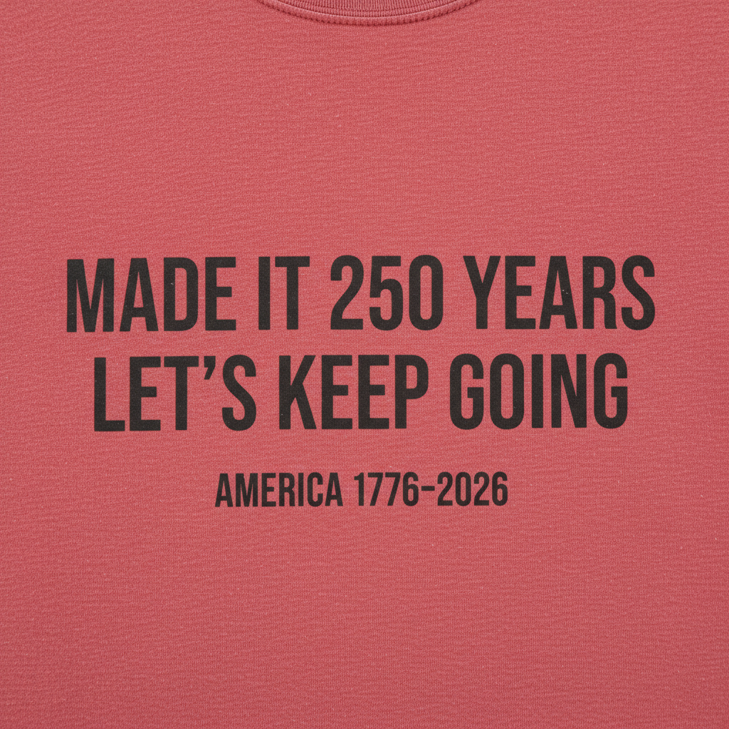Made It 250 Years, Let’s Keep Going – America 250th Anniversary Patriotic T-Shirt (1776–2026)