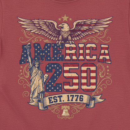 America 250 – Liberty & Eagle Crest T-Shirt