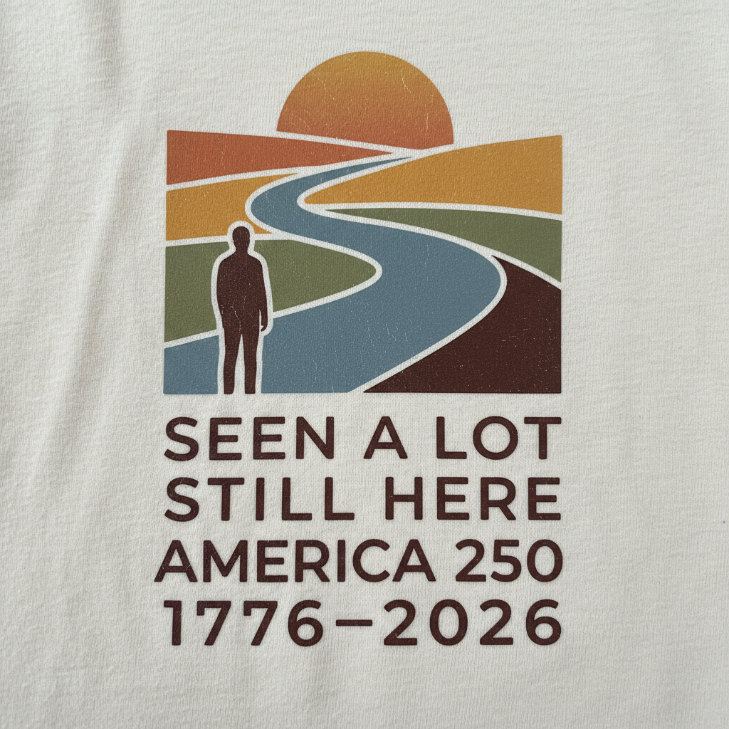 Seen the Road, Still Standing — America 250 Wayfarer Tee