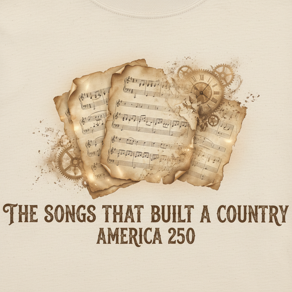 Harmonies of History — America 250 Heritage Tee