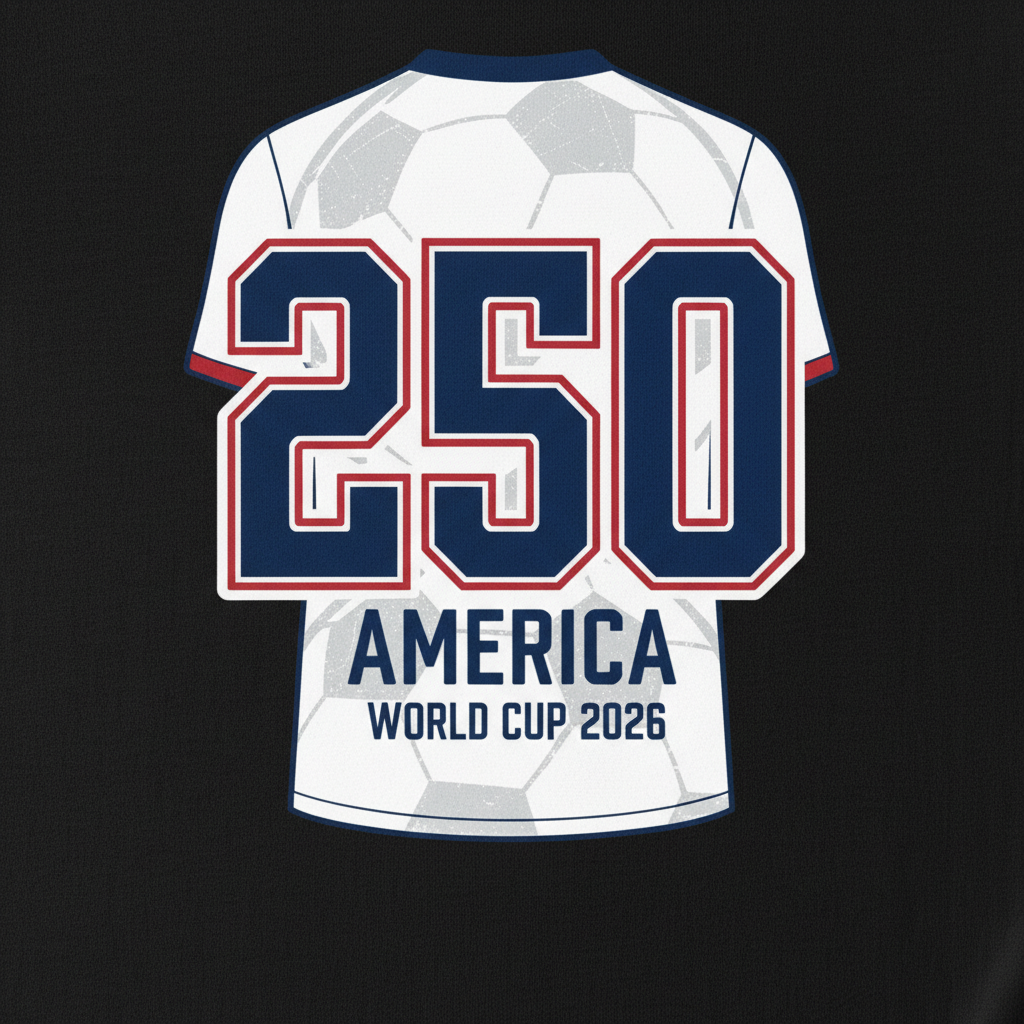 America 250 Jersey Tribute Tee – World Cup 2026 Edition