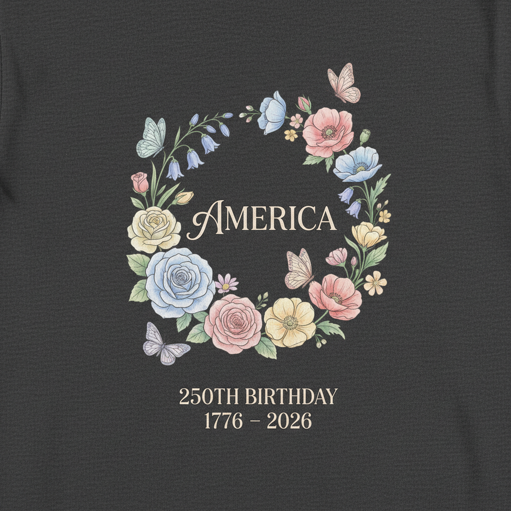 Eternal Blooms — America 250 Heritage Tee
