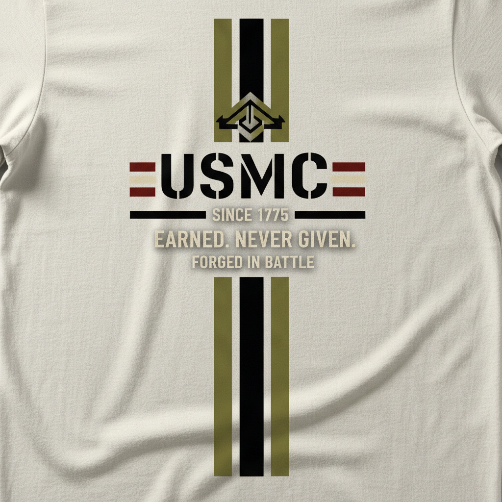 United States Marine Corps Vertical Stripe Shirt - Forged in Battle Apparel