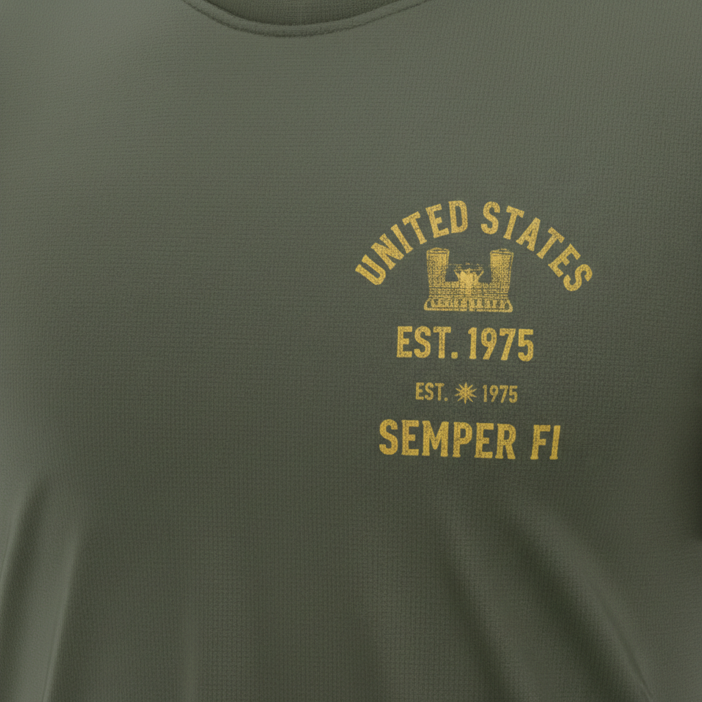 "Semper Fidelis" USMC "Forged In Battle" Heritage Tee