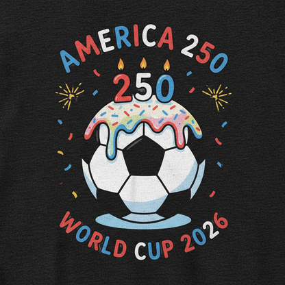 America 250th Birthday Celebration Soccer T-Shirt
