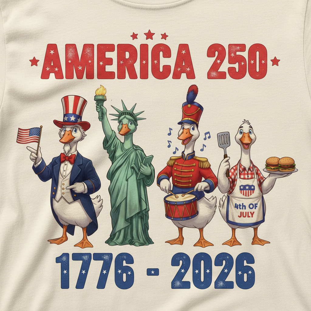 America 250 – Liberty Parade Ducks T-Shirt