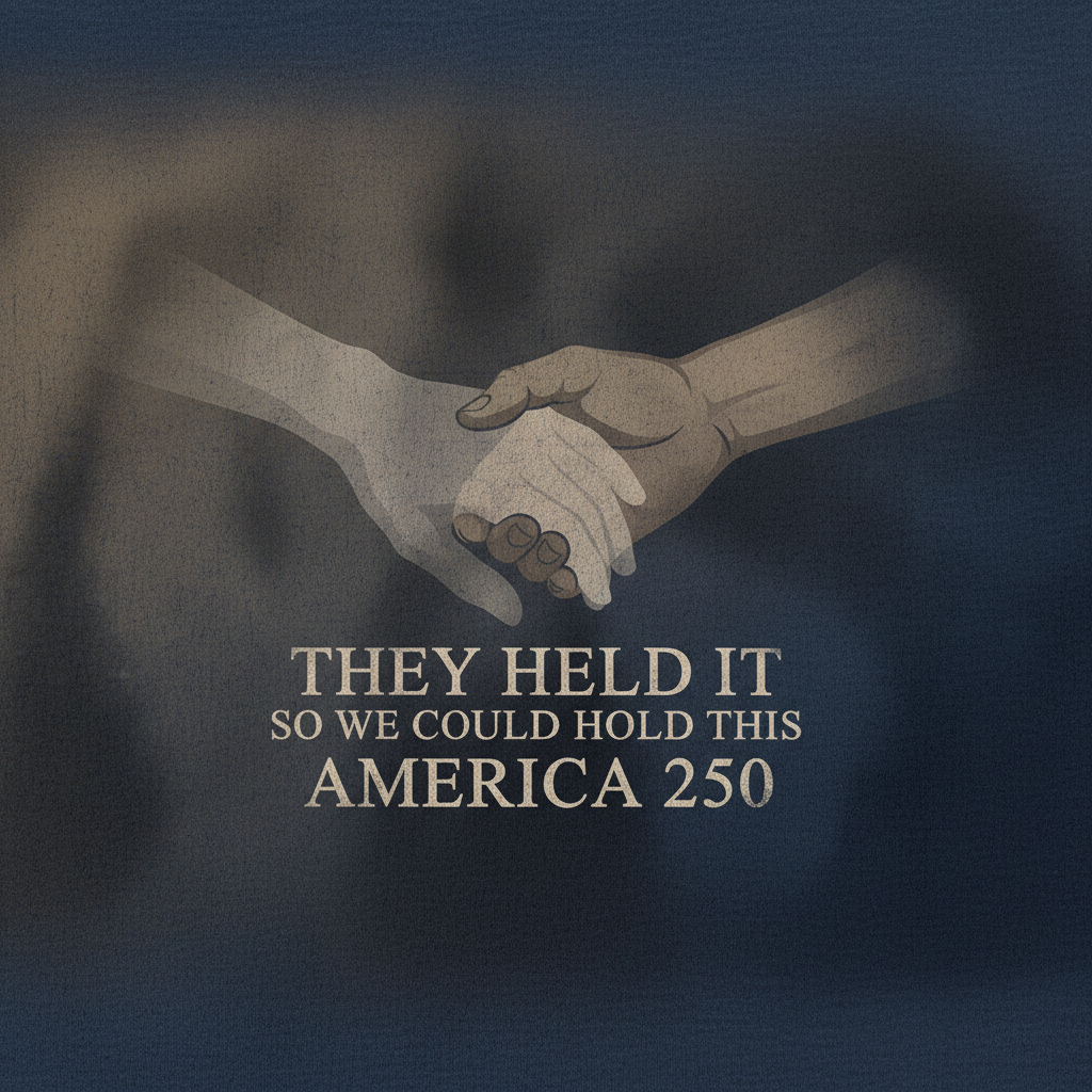 Holding the Future — America 250 Heritage Tee