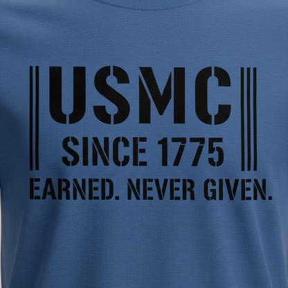 Official Style USMC Since 1775 Marines Men's Cotton T-Shirt