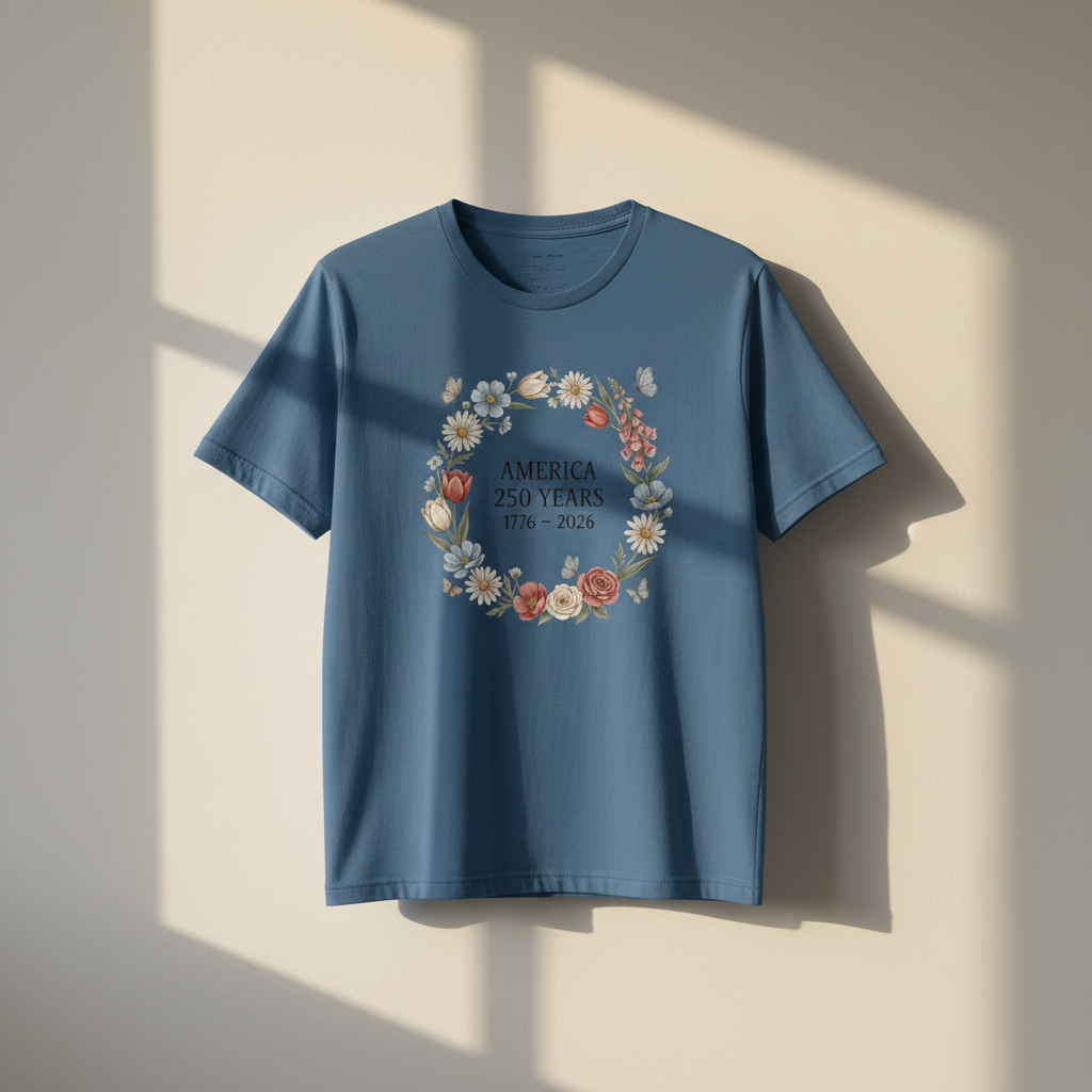 Blossoms of Liberty — America 250 Heritage Tee
