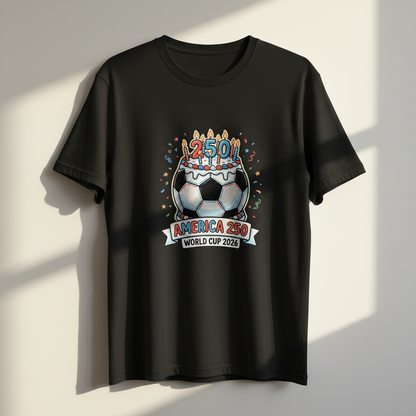 America 250 Birthday Celebration Soccer Tee – World Cup 2026