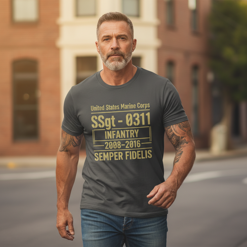 United States Marine Corps Staff Sergeant 0311 Infantry Veteran Shirt