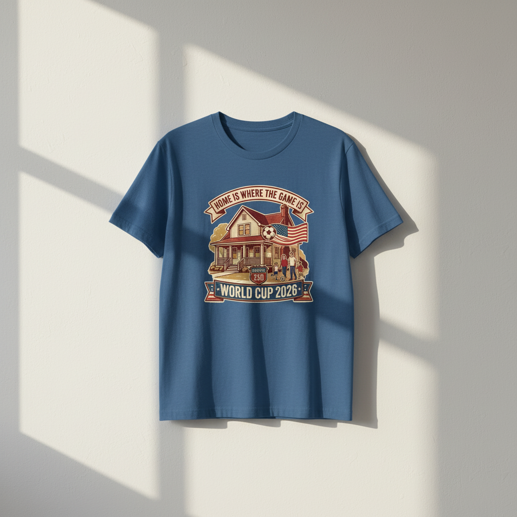 Home Is Where the Game Lives — America 250 World Cup Tee