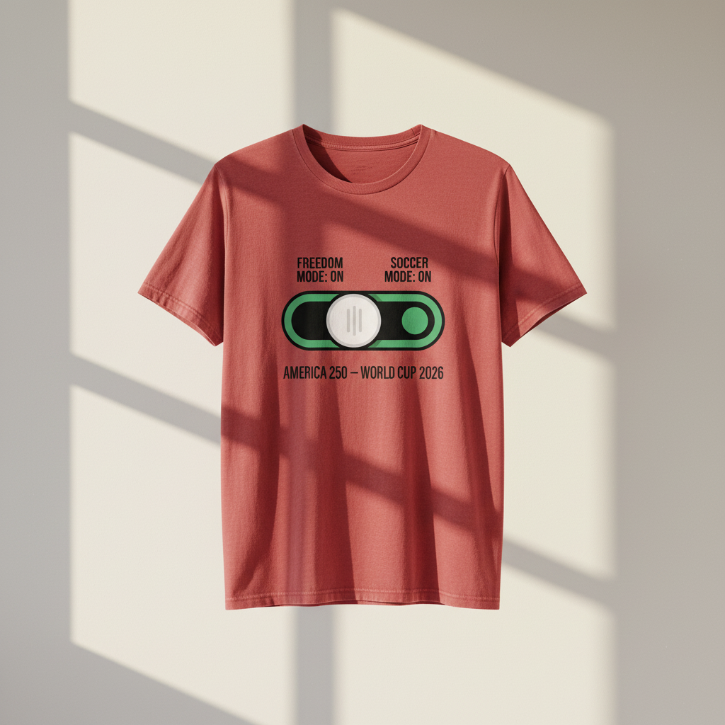 America 250 — Freedom & Soccer Mode Activated | World Cup 2026 T-Shirt