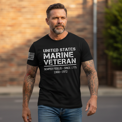 "Semper Fidelis" USMC Vietnam Era Veteran Tribute Tee