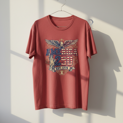 America 250 – Liberty & Eagle Crest T-Shirt