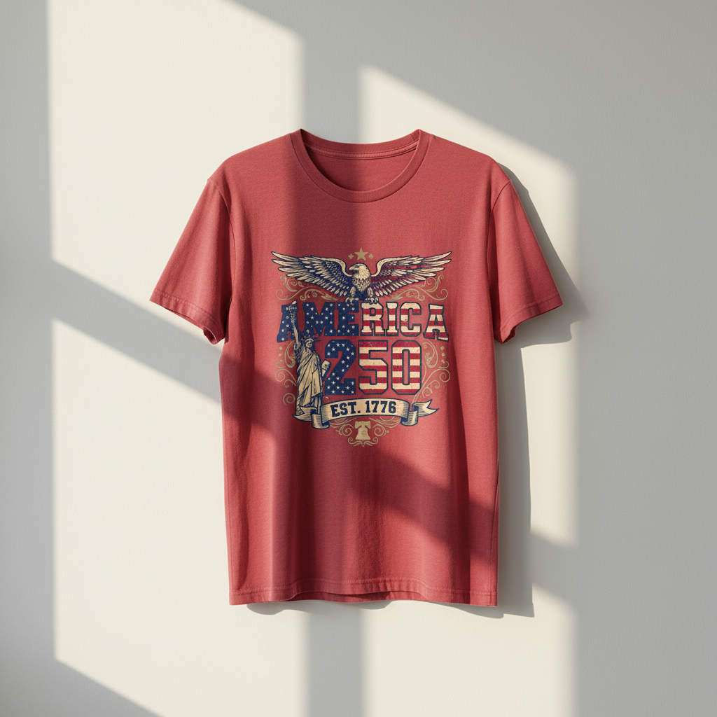 America 250 – Liberty & Eagle Crest T-Shirt