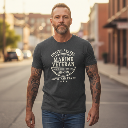 United States Marine Corps Veteran Shirt - Vietnam War 1968-1972