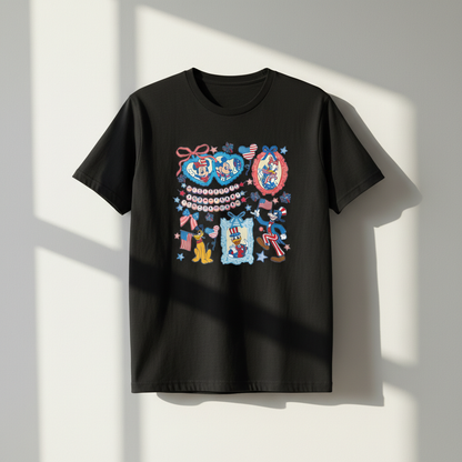 America 250 – Patriotic Cartoon Celebration T-Shirt