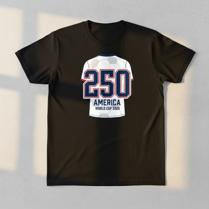 America 250 Jersey Tribute Tee – World Cup 2026 Edition