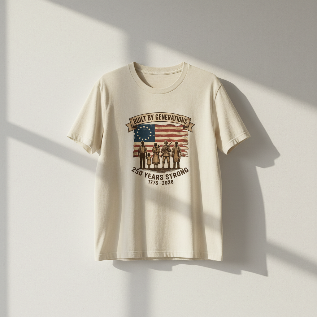 Built by Generations — America 250 Heritage Tee