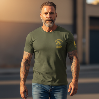 "Semper Fidelis" USMC "Forged In Battle" Heritage Tee