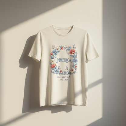 Floral Celebration — America 250 Heritage Tee