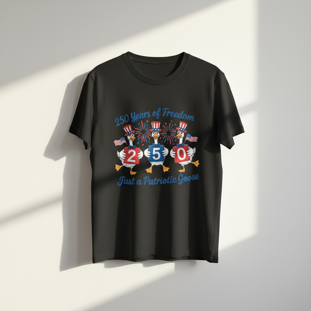America 250 – Patriotic Goose Parade T-Shirt