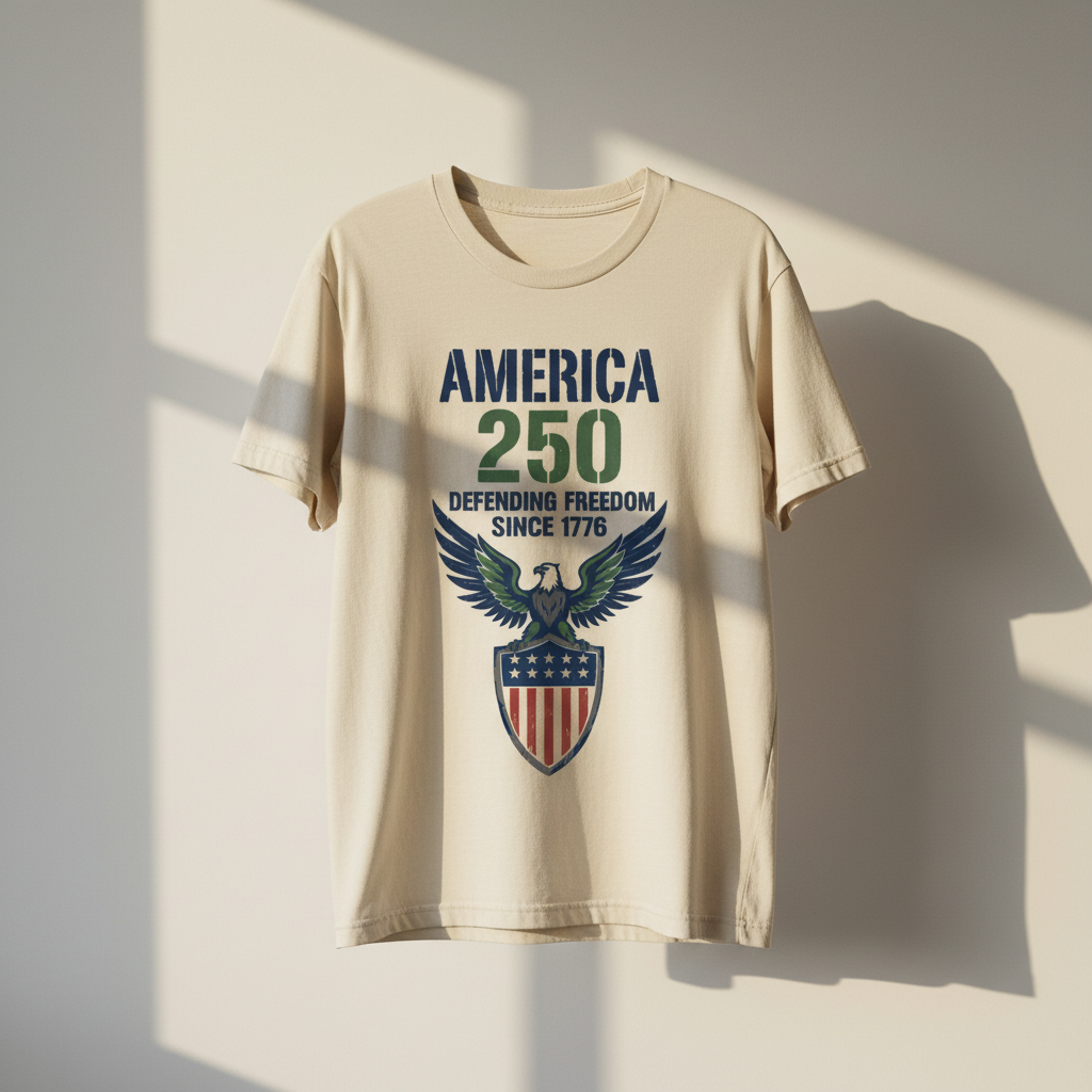 America 250 — Defending Freedom Since 1776 T-Shirt