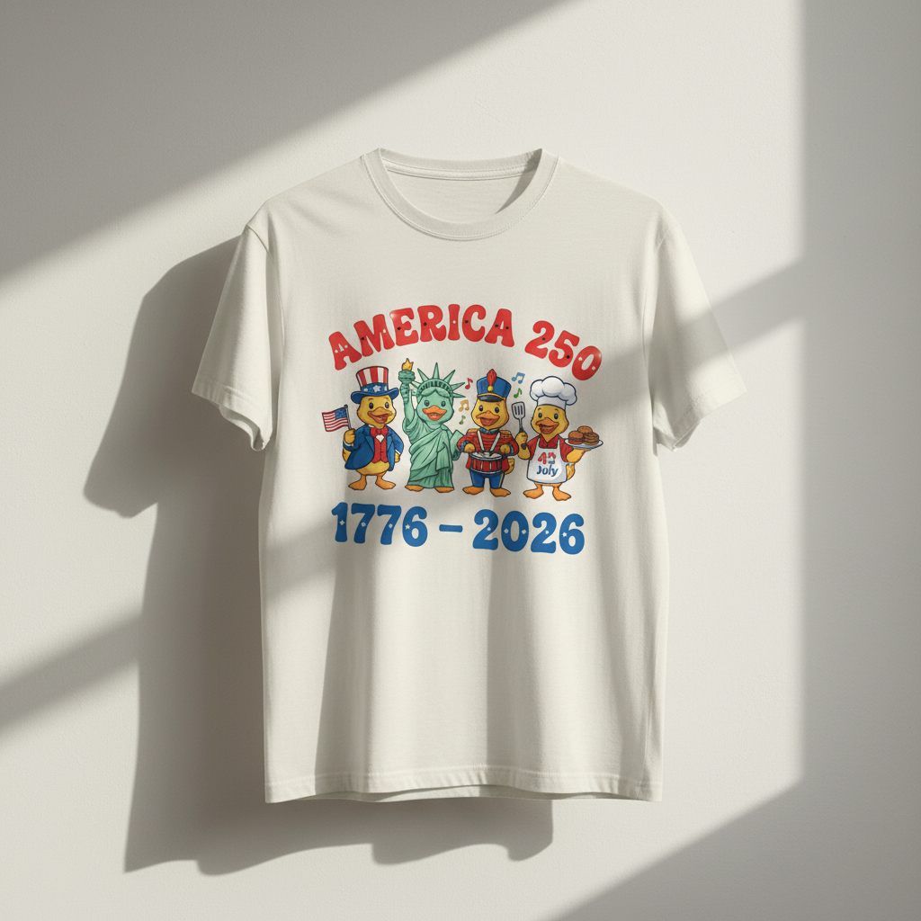 America 250 – Patriotic Duck Parade T-Shirt