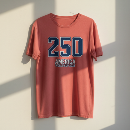 America 250 Varsity Number Tee – World Cup 2026 Special Edition