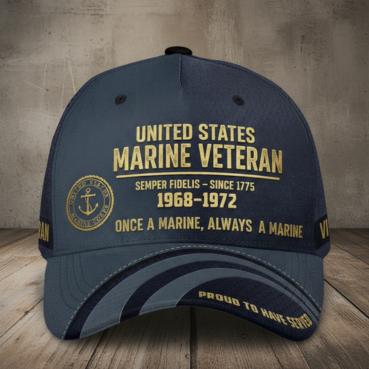 Pride of the Fleet: Customizable Marine Corps Premium Hat