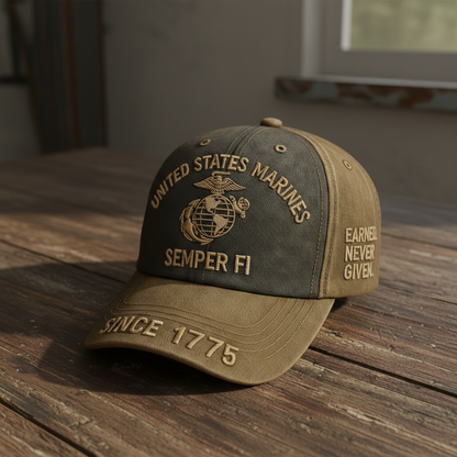 Custom US Marines Heritage Cap - Semper Fi Edition