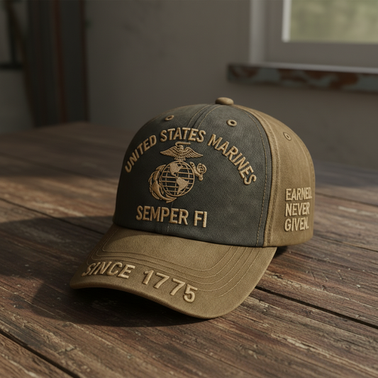 Custom US Marines Heritage Cap - Semper Fi Edition