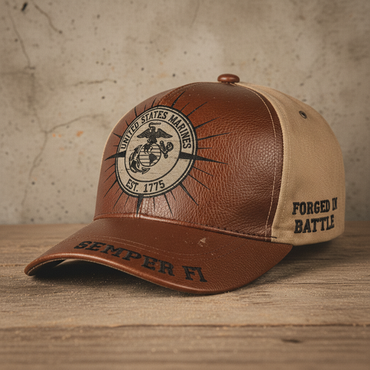 Personalized USMC Veteran Gift Cap - Custom Name Edition