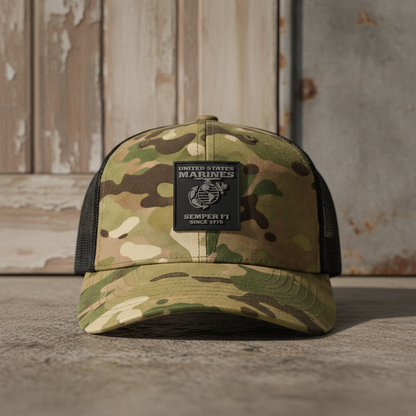 Custom Name Edition: USMC Multicam Mesh Cap
