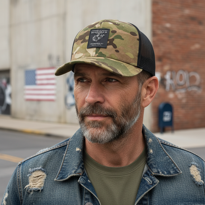 Custom Name Edition: USMC Multicam Mesh Cap