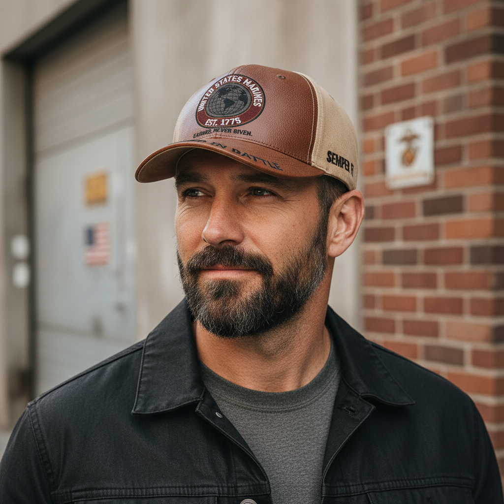 Custom Marine Corps Pride Hat: Add Your Rank & Service Years